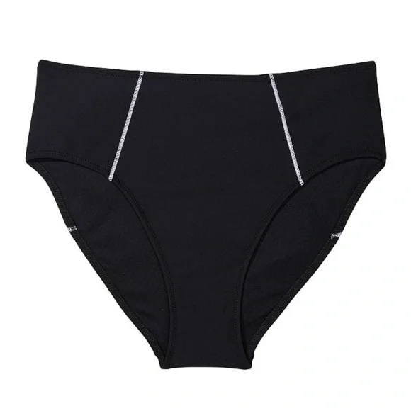 🆕 VICTORIA'S SECRET VS SWIM Sexy Sport Mid-Rise Bikini Bottom XXLARGE 20 Black - Picture 5 of 15